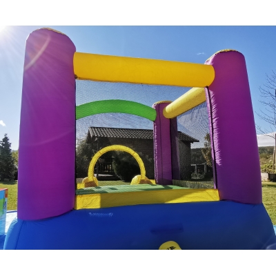 Happy Hop Skákací hrad barevné bublinky se skluzavkou 9201B