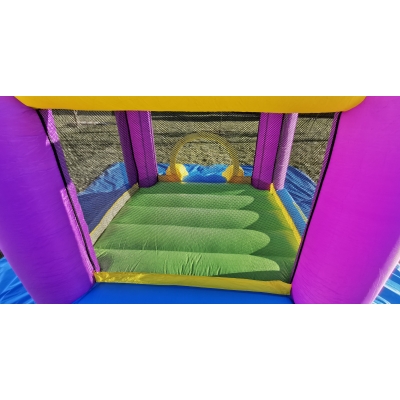 Happy Hop Skákací hrad barevné bublinky se skluzavkou 9201B