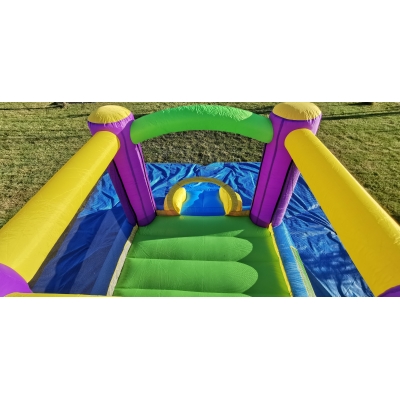 Happy Hop Skákací hrad barevné bublinky se skluzavkou 9201B