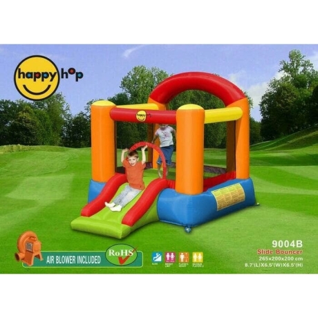 Pestrý Happy Hop skákací hrad se skluzavkou