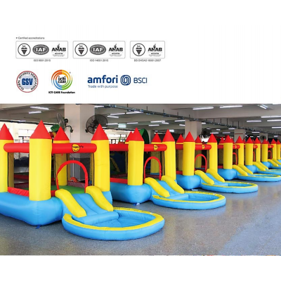 Skákací hrad s bazénkem a skluzavkou Happy Hop