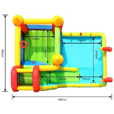Happy Hop Skákací hrad Vodní skluzavka 9247