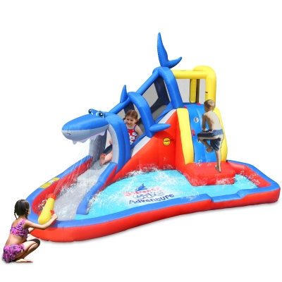 Happy Hop Veselý žralok, vodní bazén se skluzavkou a tunelem  9327