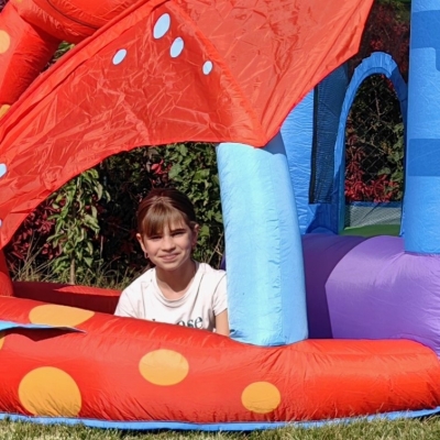 Dračí hrad skákací nafukovací hrad Happy Hop 9022N