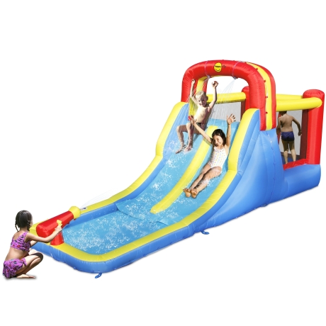 Happy Hop dvojitá skluzavka s Jump zónou 9185C