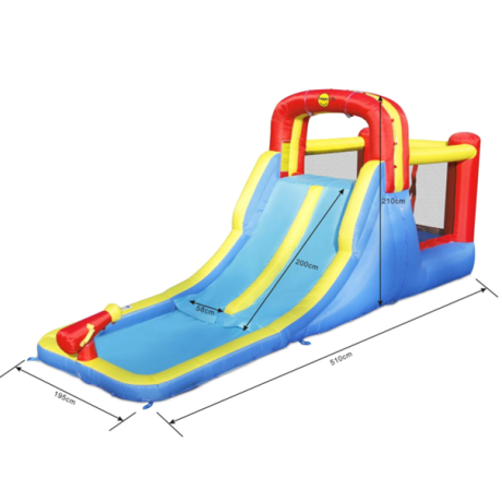 Happy Hop dvojitá skluzavka s Jump zónou 9185C