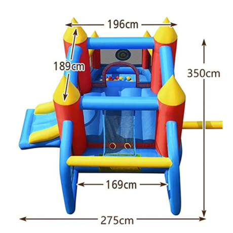 Skákací hrad Football, Happy Hop 9358 doprava zdarma + dárek