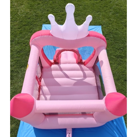 Happy Hop - Skákací nafukovací hrad s korunkou pro Princezny. Nejlepší dárek Narozeninový skákací hrad, trampolína