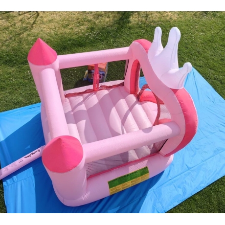 Happy Hop - Skákací nafukovací hrad s korunkou pro Princezny. Nejlepší dárek Narozeninový skákací hrad, trampolína