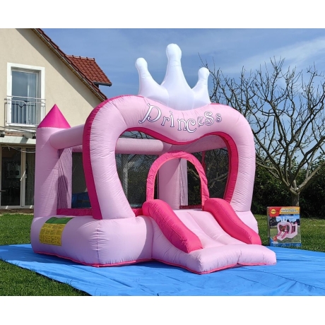 Happy Hop - Skákací nafukovací hrad s korunkou pro Princezny. Nejlepší dárek Narozeninový skákací hrad, trampolína
