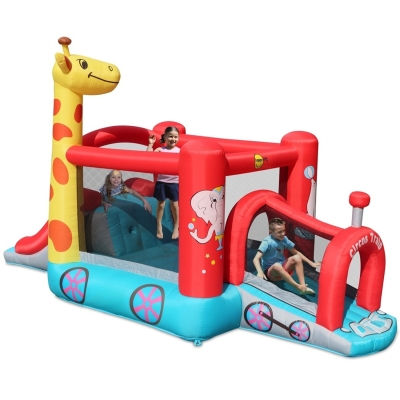 Happy Hop 9798 Mašinka cirkusová, Párty Lokomotiva Happy Hop se skluzavkou