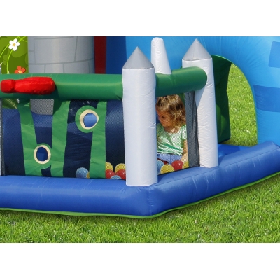 Happy Hop Velký dům 9 v 1 se skluzavkou, velkou skákací plochou a míčky na hraní, happy hop 9515