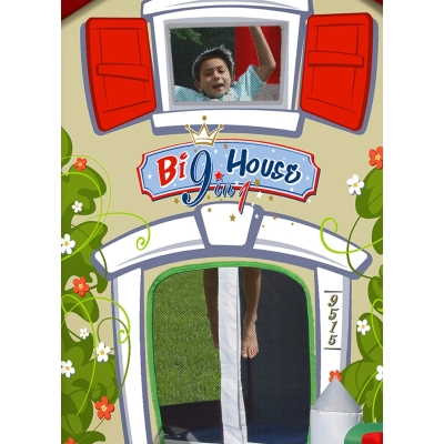 Happy Hop Velký dům 9 v 1 se skluzavkou, velkou skákací plochou a míčky na hraní, happy hop 9515