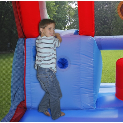 Happy Hop Velký dům 9 v 1 se skluzavkou, velkou skákací plochou a míčky na hraní, happy hop 9515