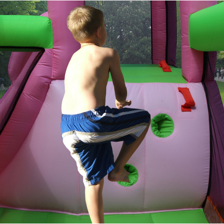 Happy Hop 9797 Bunny land vodní skákací hrad se skluzavkou a bazénkem