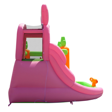 Happy Hop 9797 Bunny land vodní skákací hrad se skluzavkou a bazénkem