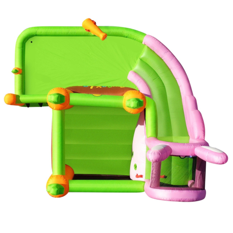 Happy Hop 9797 Bunny land vodní skákací hrad se skluzavkou a bazénkem