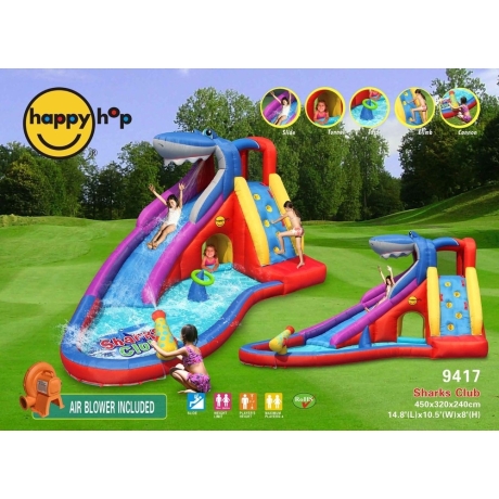 Sharks Club vodní skluzavka s bazénkem, happy hop 9417