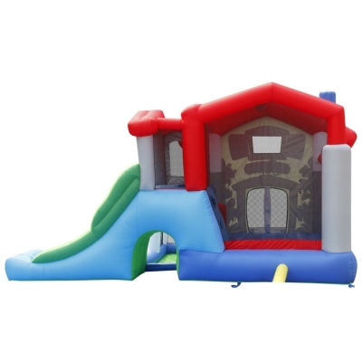 Happy Hop Velký dům 9 v 1 se skluzavkou, velkou skákací plochou a míčky na hraní, happy hop 9515