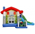 Happy Hop Velký dům 9 v 1 se skluzavkou, velkou skákací plochou a míčky na hraní, happy hop 9515